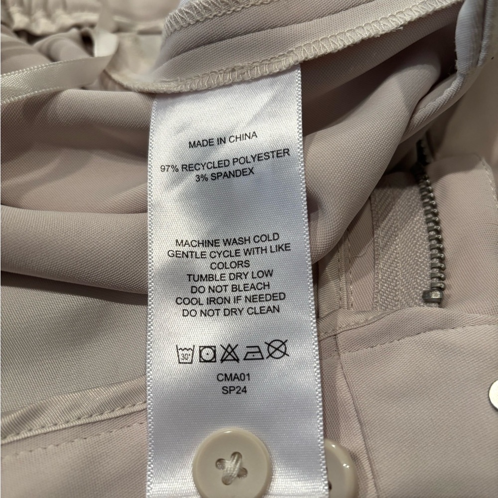 Quince Light Blush Wide-Leg Trousers - Picture 4 of 4